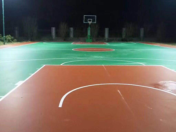贵阳校园篮球场施工